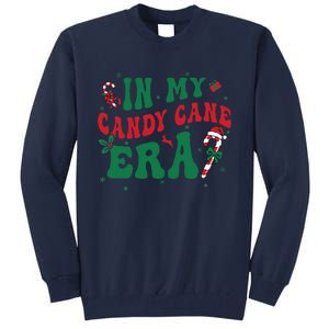 In My Candy Cane Era Groovy Christmas Holiday Xmas Tall Sweatshirt