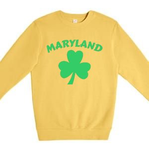 Irish Maryland Clover Premium Crewneck Sweatshirt