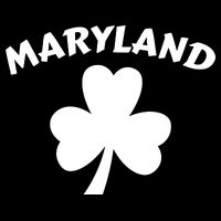 Irish Maryland Clover Drawstring Bag