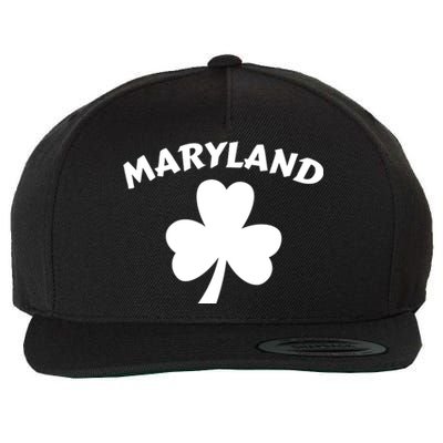 Irish Maryland Clover Wool Snapback Cap