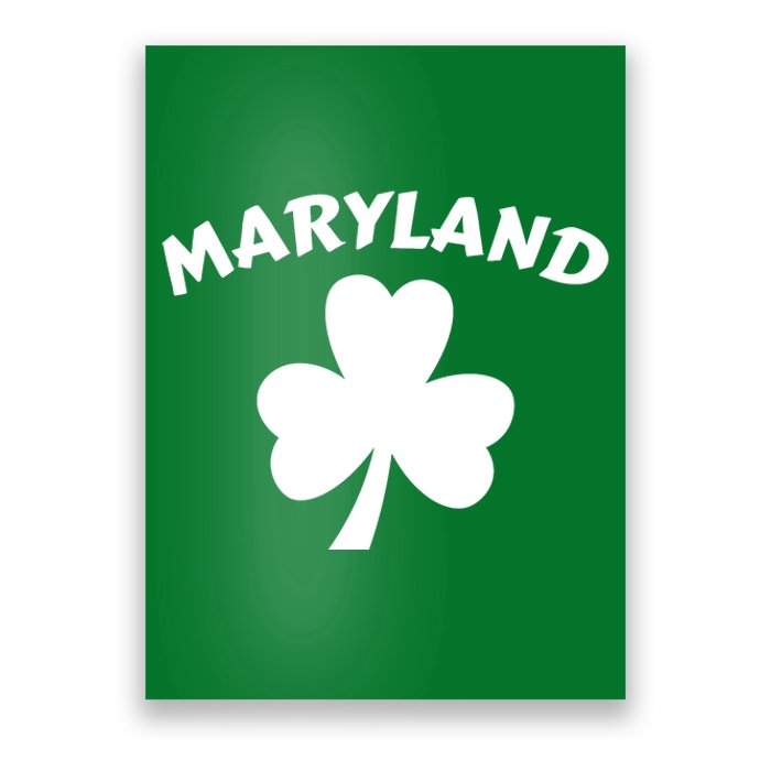 Irish Maryland Clover Poster