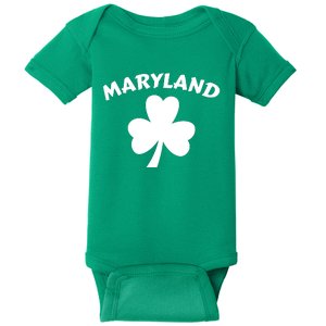 Irish Maryland Clover Baby Bodysuit