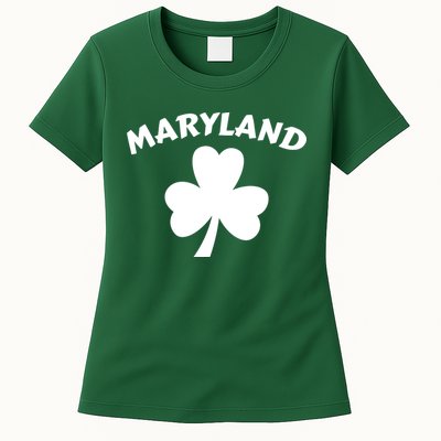 Irish Maryland Clover Womens T-Shirt