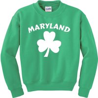 Irish Maryland Clover Kids Sweatshirt