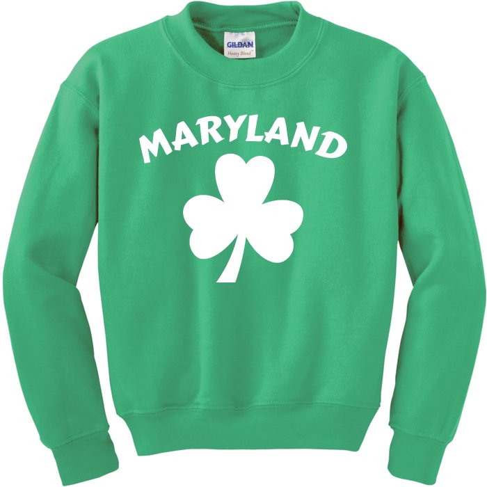 Irish Maryland Clover Kids Sweatshirt