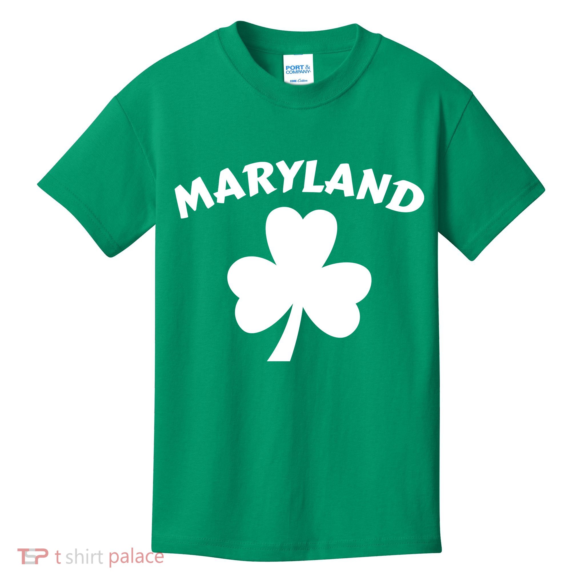 Irish Maryland Clover Kids T-Shirt