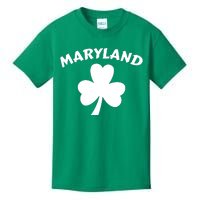 Irish Maryland Clover Kids T-Shirt