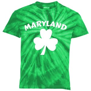 Irish Maryland Clover Kids Tie-Dye T-Shirt