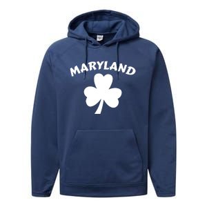 Irish Maryland Clover Performance Fleece Hoodie