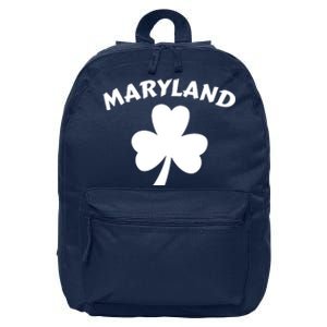 Irish Maryland Clover 16 in Basic Backpack