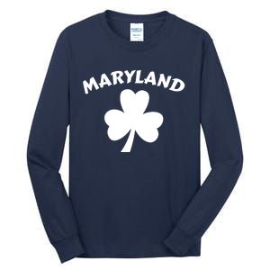 Irish Maryland Clover Tall Long Sleeve T-Shirt