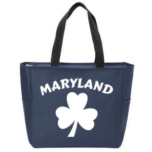 Irish Maryland Clover Zip Tote Bag