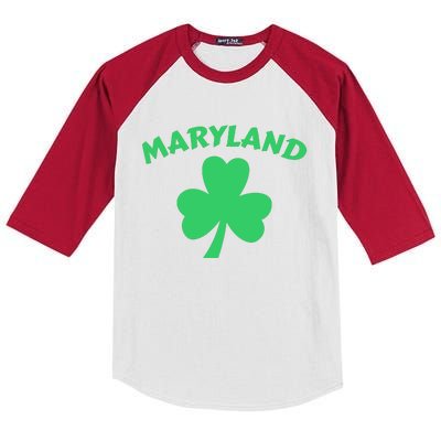 Irish Maryland Clover Kids Colorblock Raglan Jersey