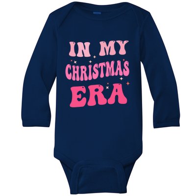 In My Christmas Vibes Era Groovy Matching Family Christmas Gift Baby Long Sleeve Bodysuit