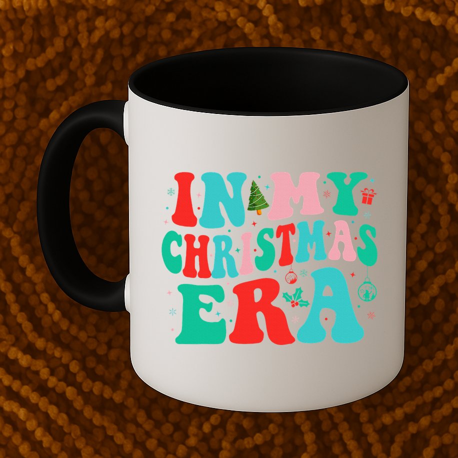 In My Christmas Era Cute Groovy Christmas Holiday  Mug