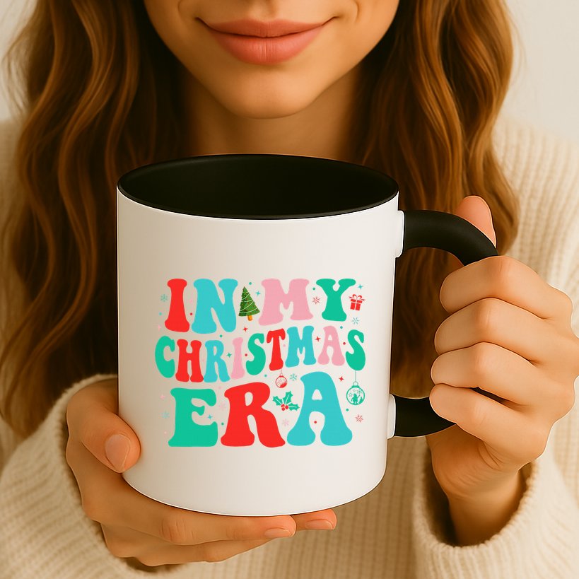 In My Christmas Era Cute Groovy Christmas Holiday  Mug