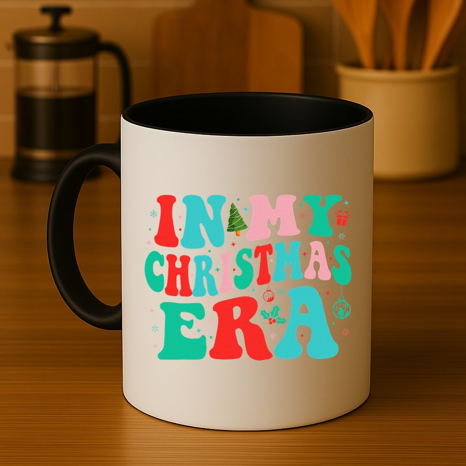 In My Christmas Era Cute Groovy Christmas Holiday  Mug