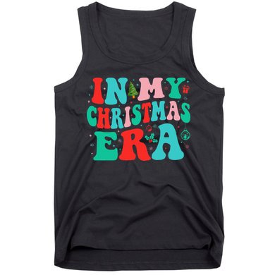 In My Christmas Era Cute Groovy Christmas Holiday  Tank Top