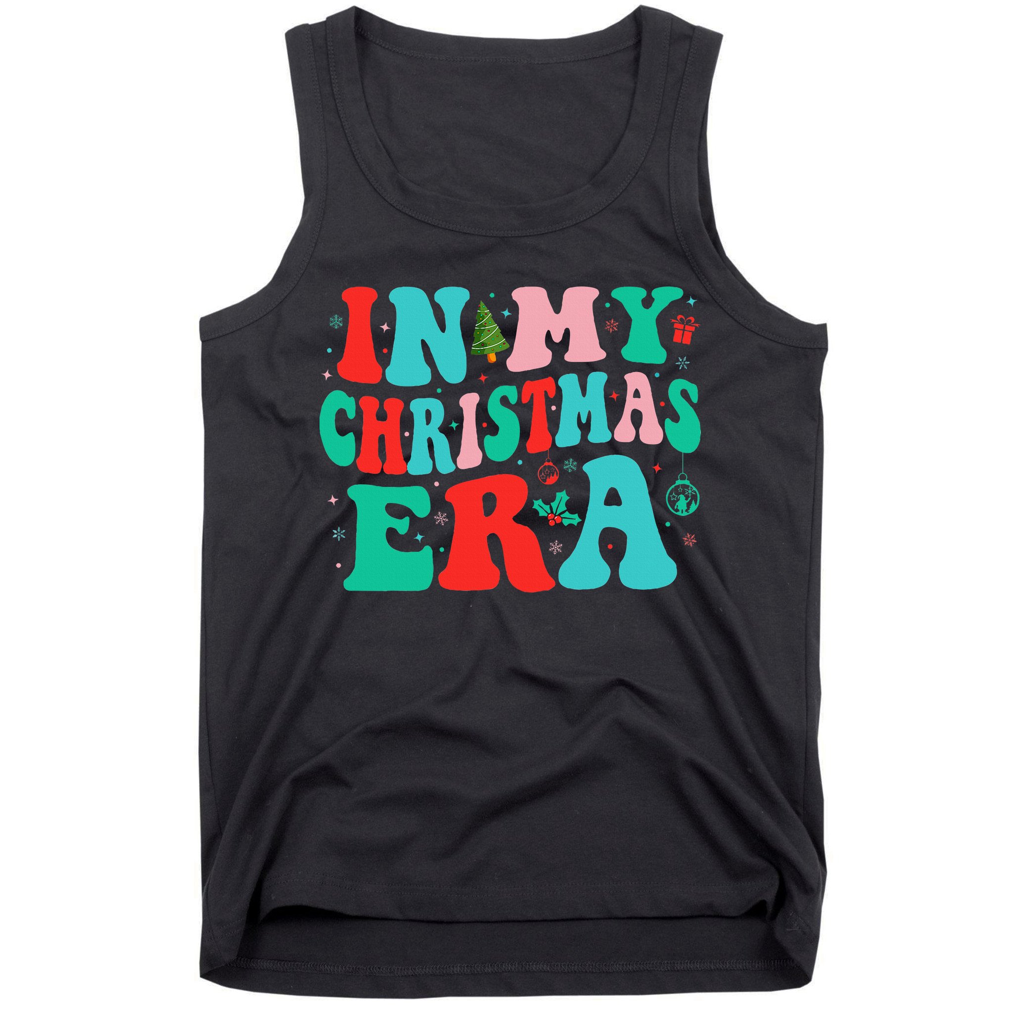 In My Christmas Era Cute Groovy Christmas Holiday  Tank Top