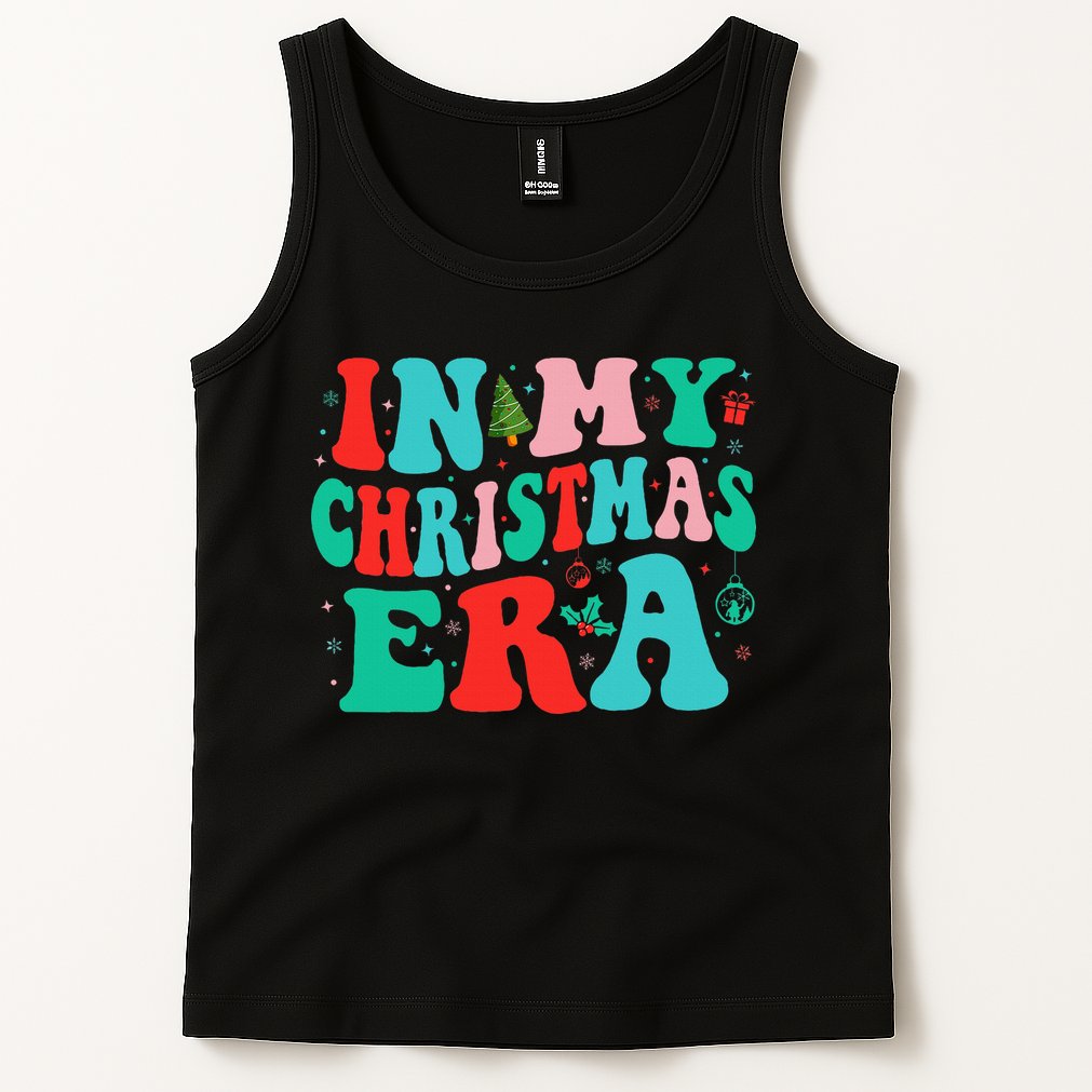 In My Christmas Era Cute Groovy Christmas Holiday  Tank Top
