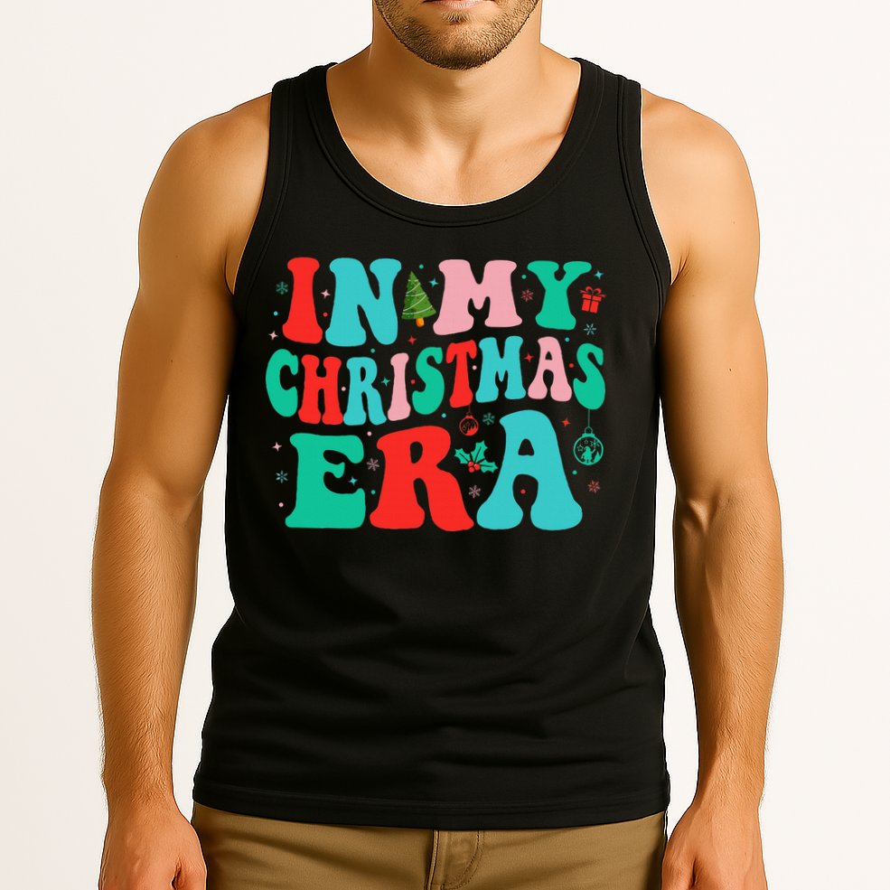 In My Christmas Era Cute Groovy Christmas Holiday  Tank Top