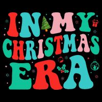 In My Christmas Era Cute Groovy Christmas Holiday  Womens T-Shirt