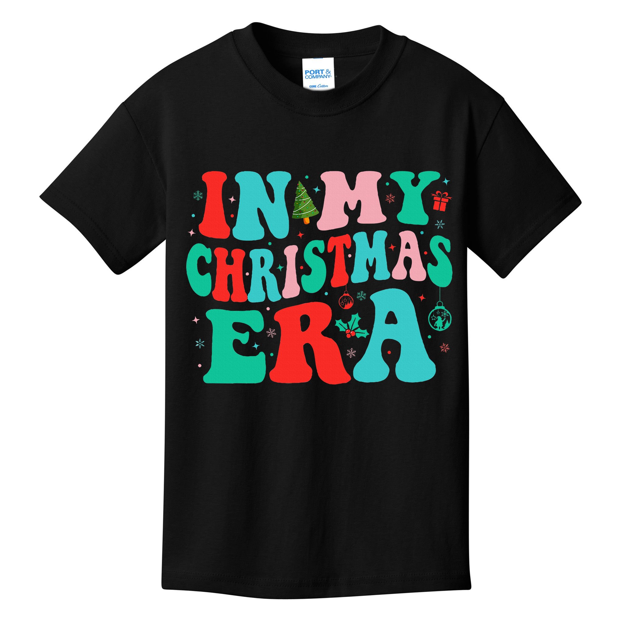 In My Christmas Era Cute Groovy Christmas Holiday  Kids T-Shirt