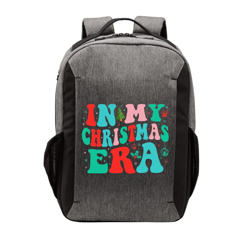 In My Christmas Era Cute Groovy Christmas Holiday  Vector Backpack