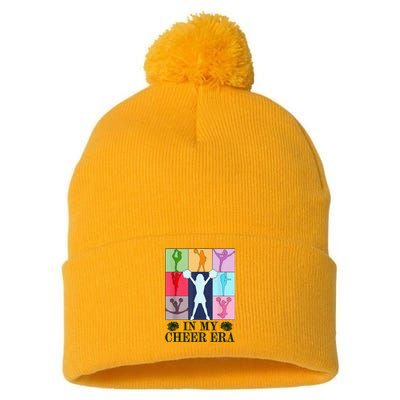 In My Cheer Era Cheer Leader Cheering Leadering Pom Pom 12in Knit Beanie