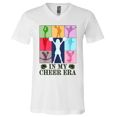 In My Cheer Era Cheer Leader Cheering Leadering V-Neck T-Shirt