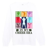 In My Cheer Era Cheer Leader Cheering Leadering Premium Crewneck Sweatshirt