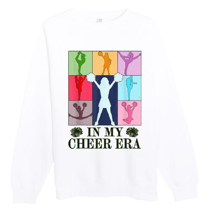 In My Cheer Era Cheer Leader Cheering Leadering Premium Crewneck Sweatshirt