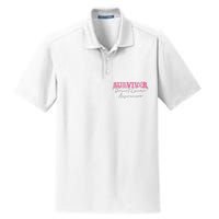 In My Cancer Free Era Breast Cancer Awareness Dry Zone Grid Polo