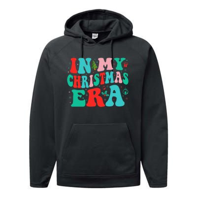 In My Christmas Era Cute Groovy Christmas Holiday Xmas Performance Fleece Hoodie