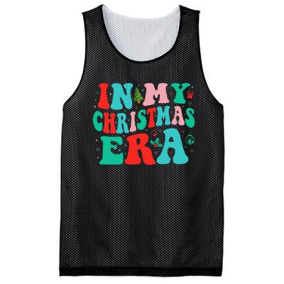 In My Christmas Era Cute Groovy Christmas Holiday Xmas Mesh Reversible Basketball Jersey Tank