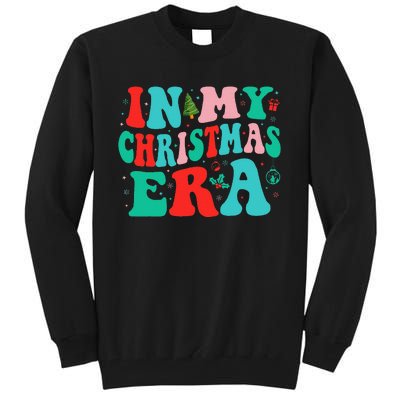 In My Christmas Era Cute Groovy Christmas Holiday Xmas Tall Sweatshirt