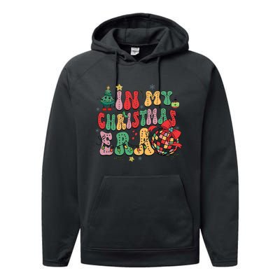 In My Christmas Era Cute Groovy Christmas Holiday Xmas Performance Fleece Hoodie