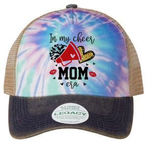 In My Cheer Mom Era Cheerleading Football Mom Life Legacy Tie Dye Trucker Hat