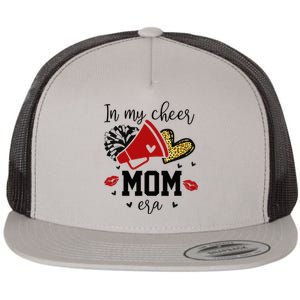 In My Cheer Mom Era Cheerleading Football Mom Life Flat Bill Trucker Hat