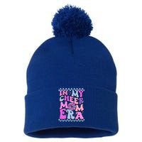 In My Cheer Mom Era Trendy Cheerleading Football Mom Life Pom Pom 12in Knit Beanie