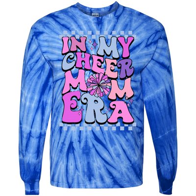 In My Cheer Mom Era Trendy Cheerleading Football Mom Life Tie-Dye Long Sleeve Shirt