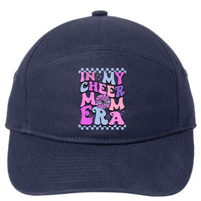 In My Cheer Mom Era Trendy Cheerleading Football Mom Life 7-Panel Snapback Hat