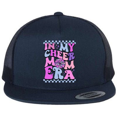 In My Cheer Mom Era Trendy Cheerleading Football Mom Life Flat Bill Trucker Hat