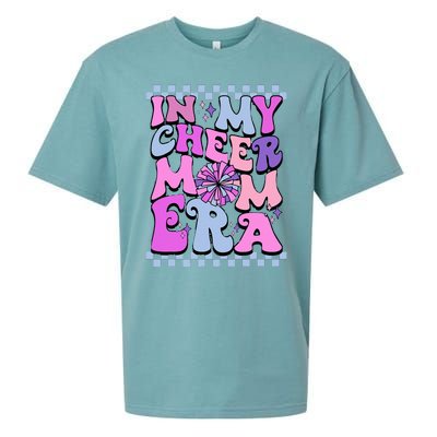 In My Cheer Mom Era Trendy Cheerleading Football Mom Life Sueded Cloud Jersey T-Shirt