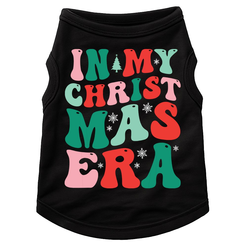 In My Christmas Era Groovy Xmas Doggie Tank