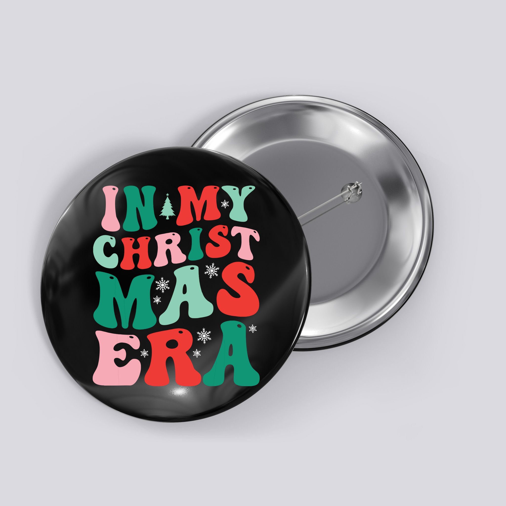 In My Christmas Era Groovy Xmas Button