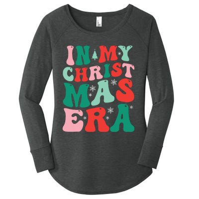 In My Christmas Era Groovy Xmas Women's Perfect Tri Tunic Long Sleeve Shirt