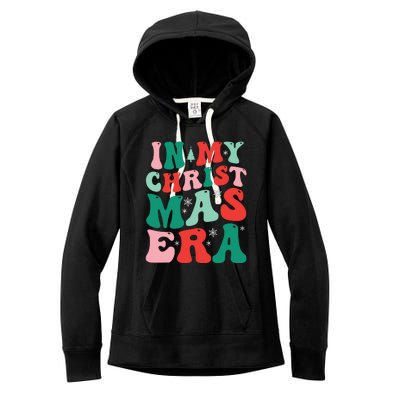 In My Christmas Era Groovy Xmas Women's Fleece Hoodie