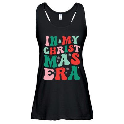 In My Christmas Era Groovy Xmas Ladies Essential Flowy Tank