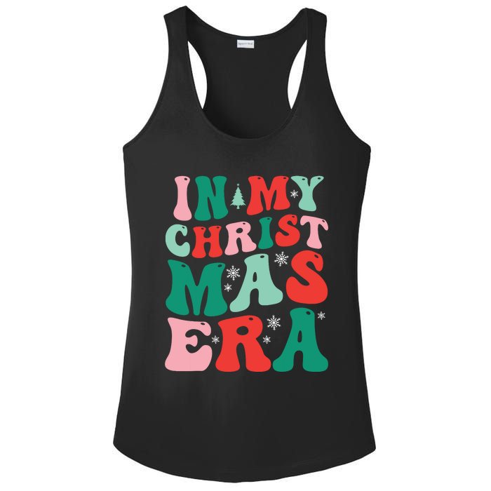 In My Christmas Era Groovy Xmas Ladies PosiCharge Competitor Racerback Tank